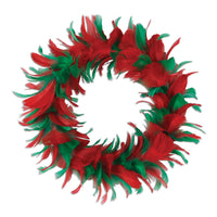 12 inch Christmas Fancy Wreath - red/green - Bulk/6 Wreaths
