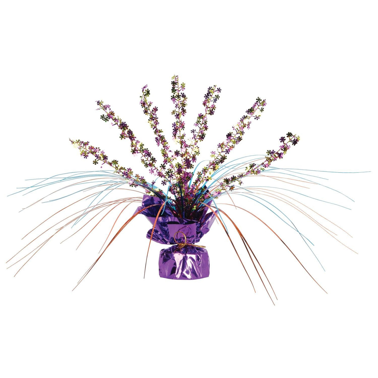 Retro Flowers Party Centerpiece - Bulk 12 Pack