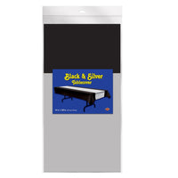 Bulk Movie Night Theme Party Black & Silver Tablecover (Case of 12) by Beistle