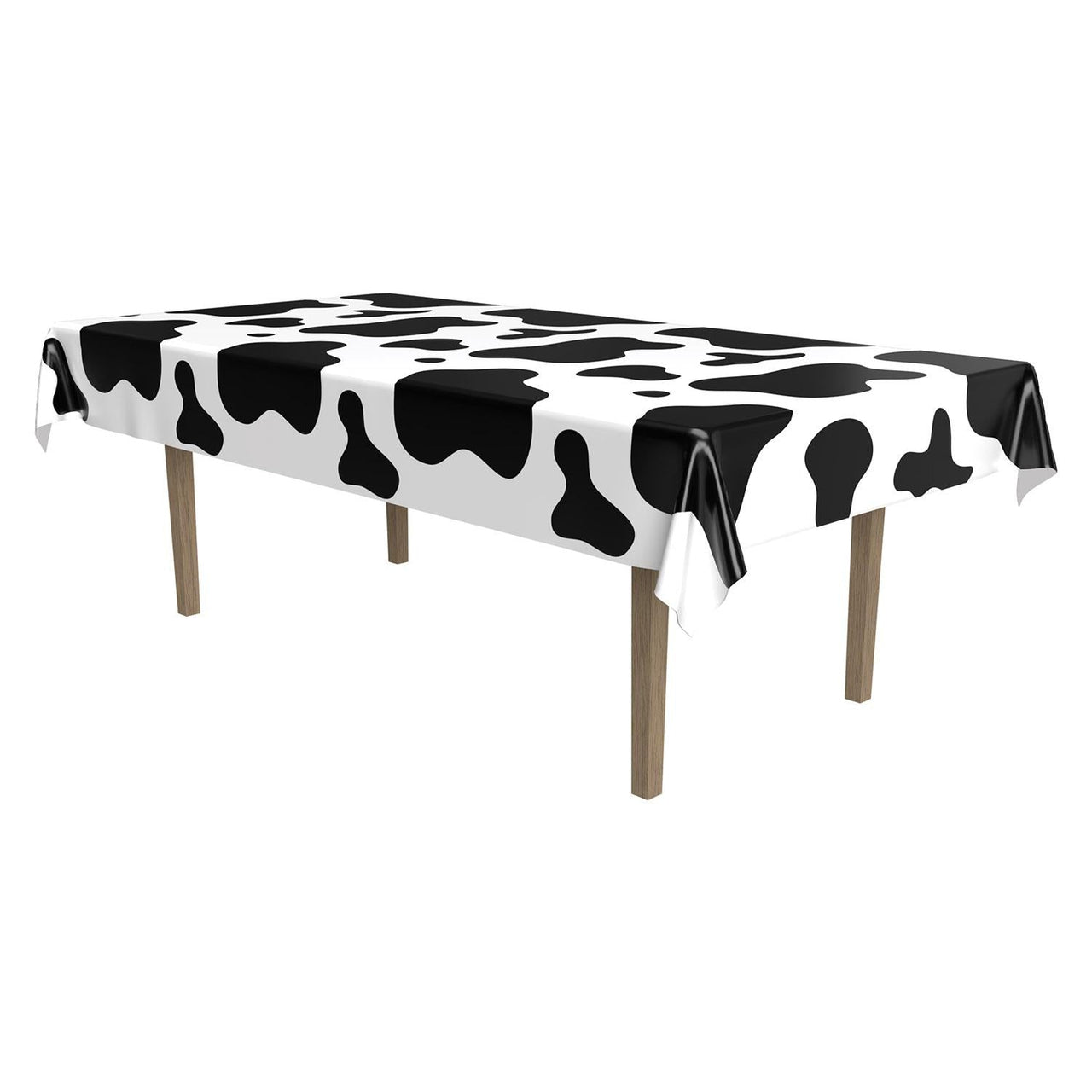 Cow Print Party Tablecover - Bulk 12 Pack