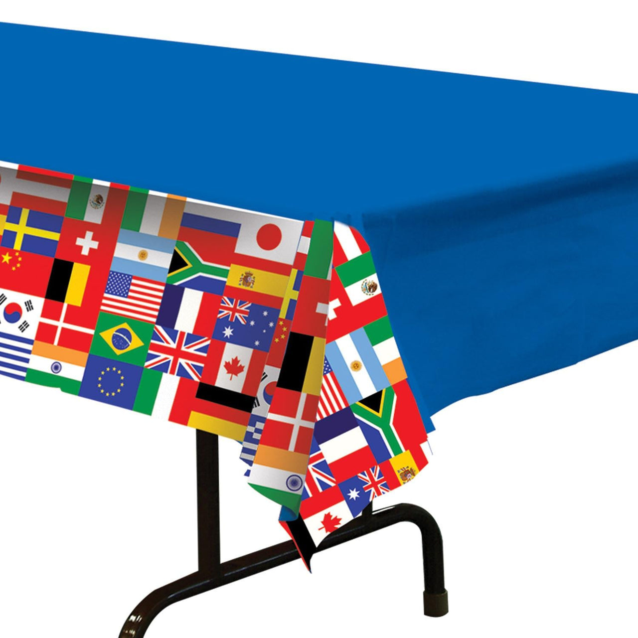 Bulk International Flag Tablecover (Case of 12) by Beistle
