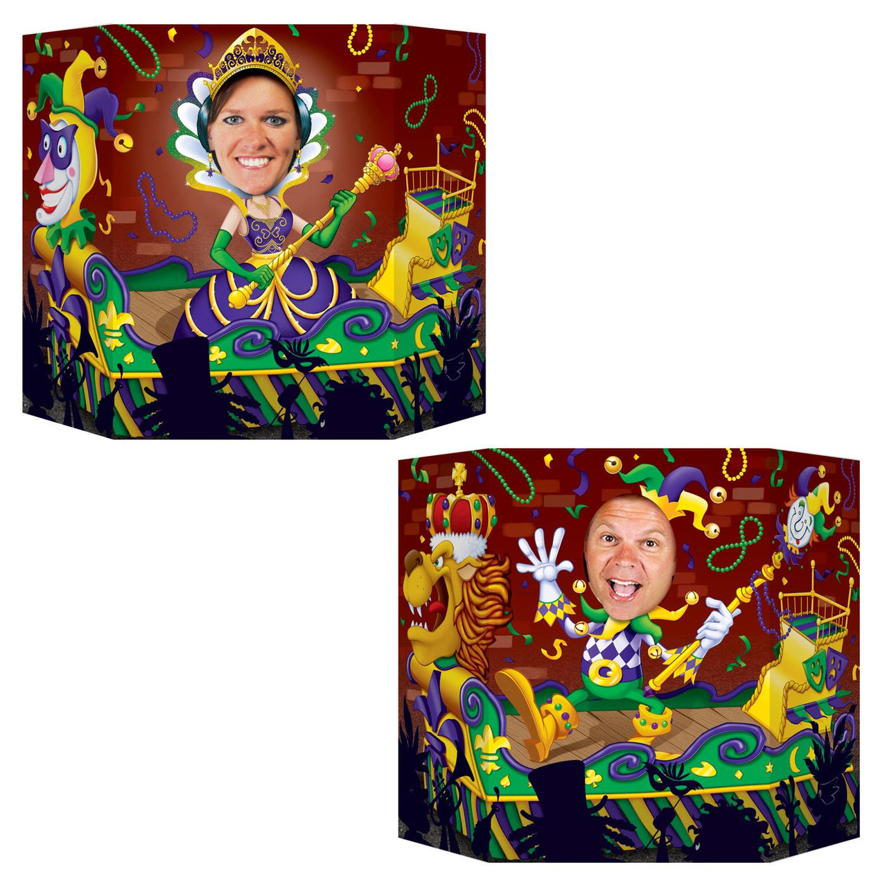 Mardi Gras Photo Prop - Bulk 6 Pack