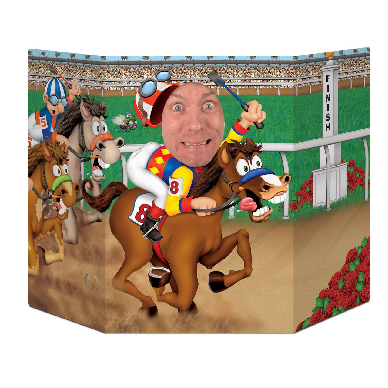 Horse Racing Party Photo Prop - Bulk 6 Pack