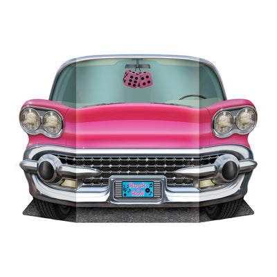 Pink Convertible Party Photo Prop - Bulk 6 Pack