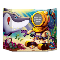 Shark Theme Party Photo Prop - Bulk 6 Pack