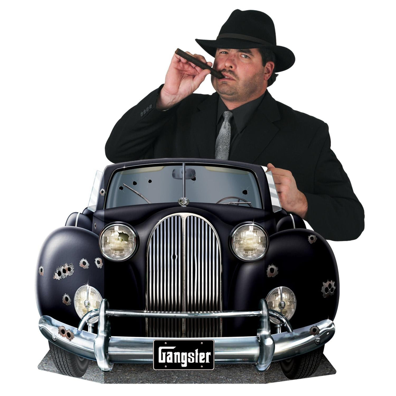 Gangster Car Party Photo Prop - Bulk 6 Pack
