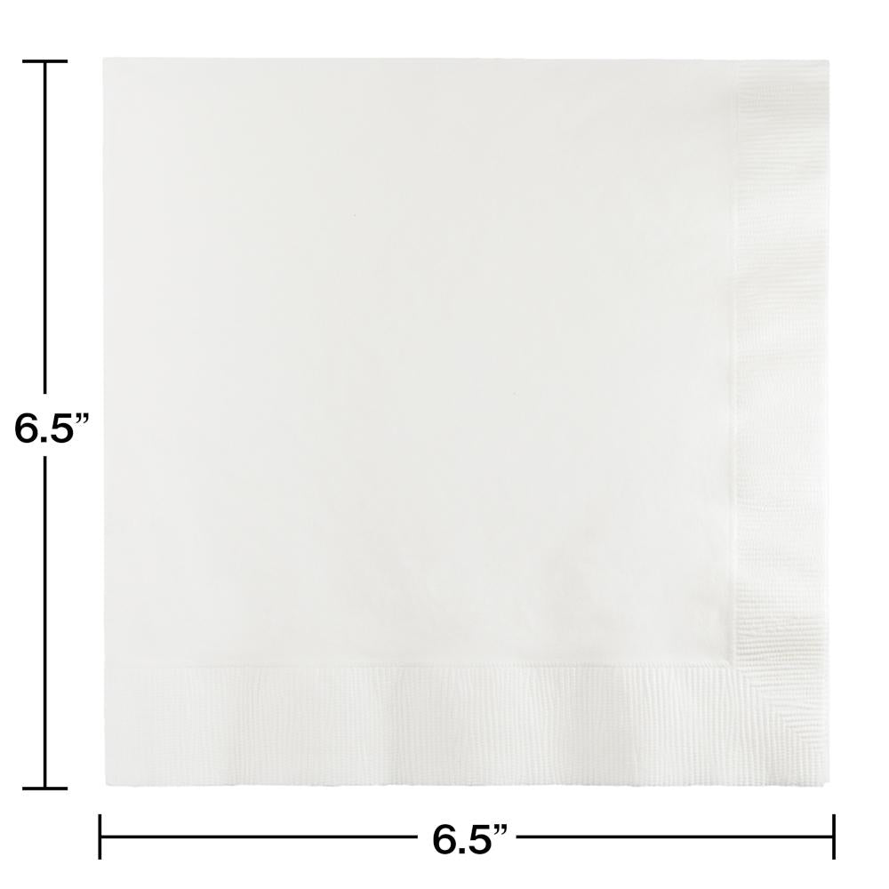 White Luncheon Napkin 3Ply, 50 ct Party Decoration