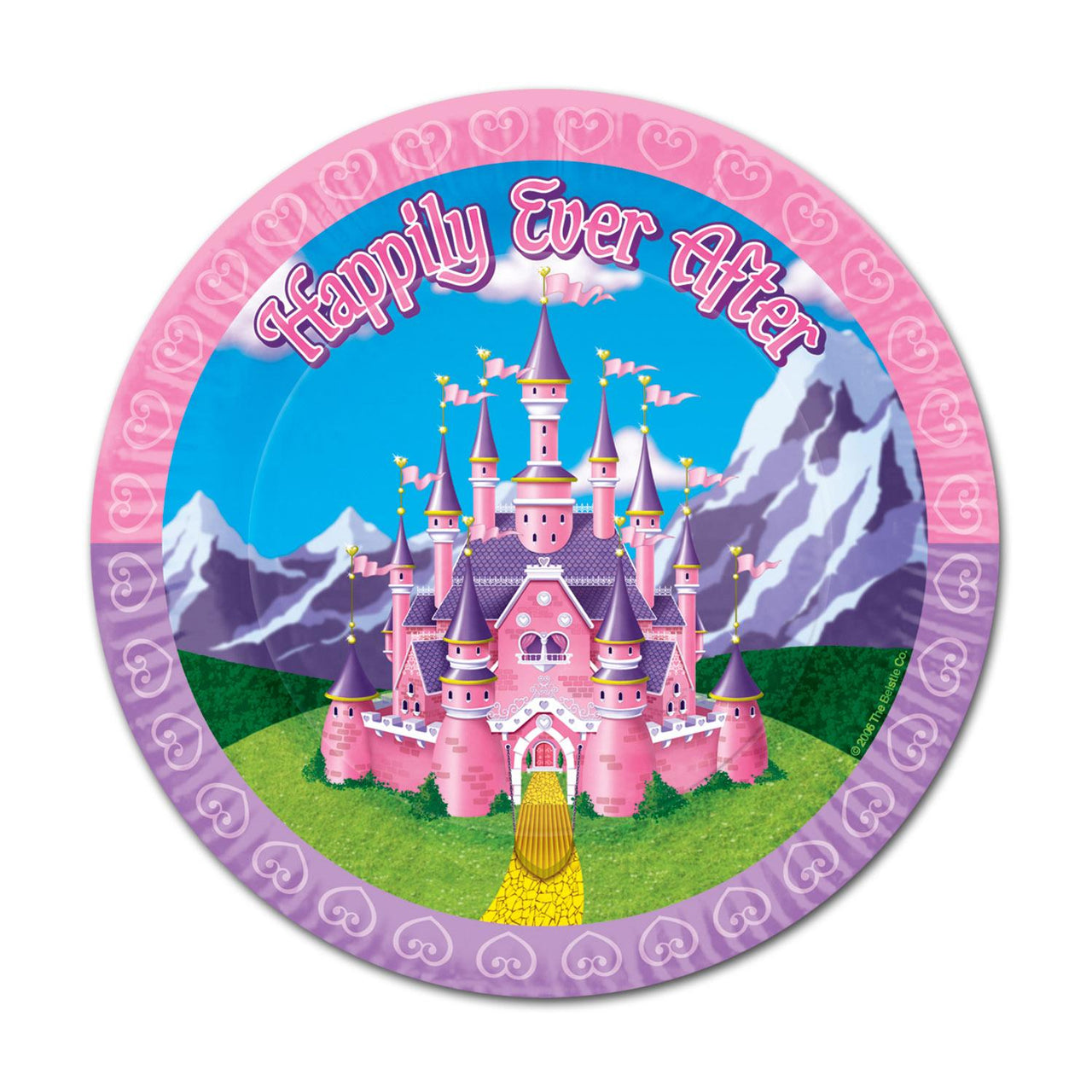 Princess Party Paper Plates 9 inch - Bulk 96 Pack