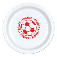 Soccer France Dinner Plates - 9 inch (8 Count)