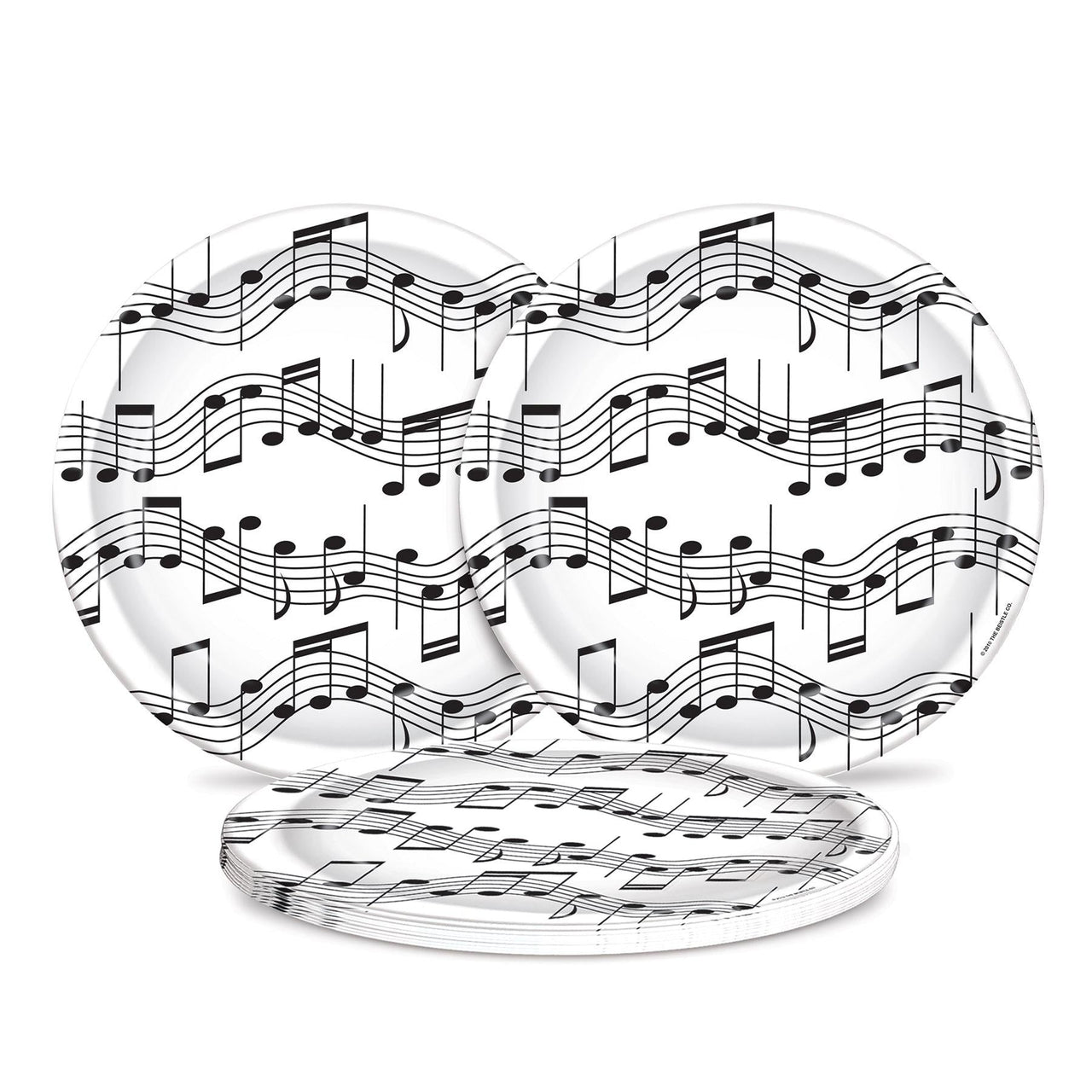 Musical Note Plates - Rock and Roll Party Theme