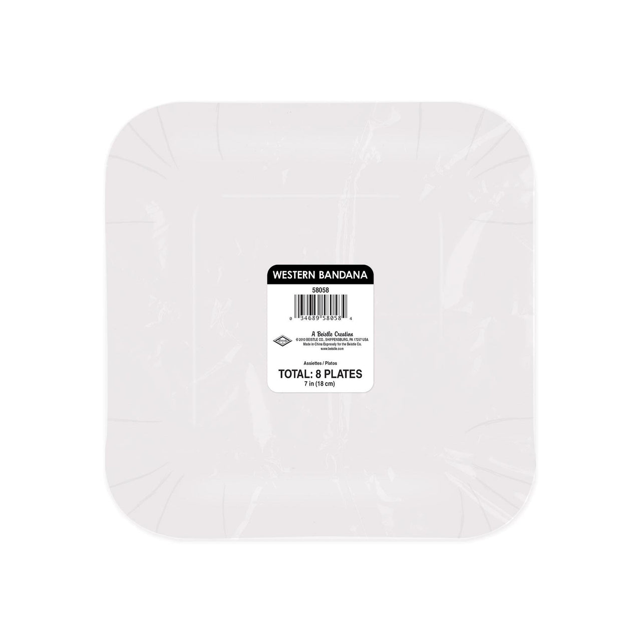 Bandana Plates - Western Party Decorations