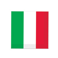 Fiesta Red, White/Green Beverage Napkins - Bulk 192 Pack