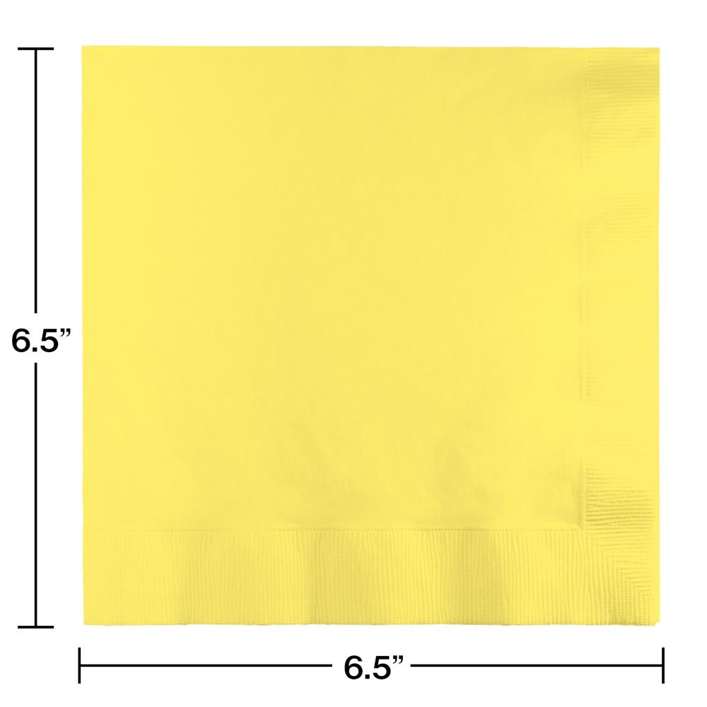 500 pc Bulk Mimosa Yellow Luncheon Napkins