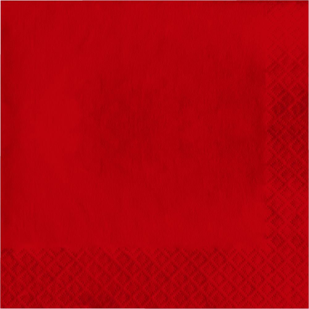 500 pc Bulk Classic Red Luncheon Napkins 3 ply