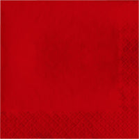 500 pc Bulk Classic Red Luncheon Napkins 3 ply