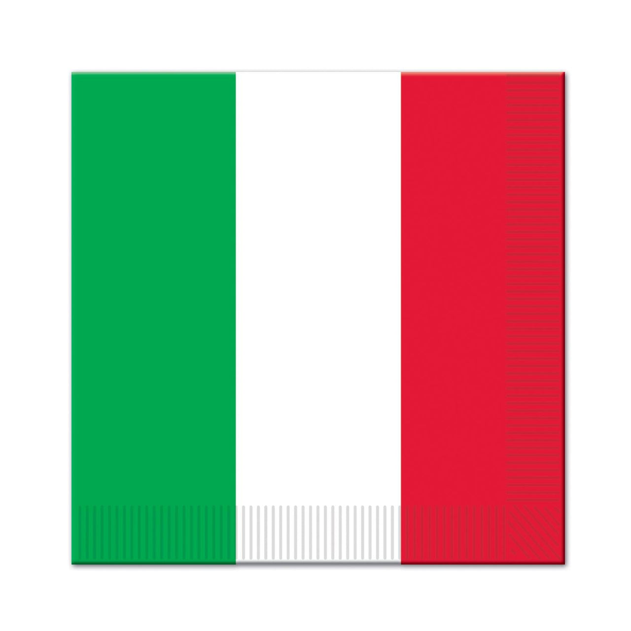 Red - White/Green Party Luncheon Napkins - Bulk 192 Pack