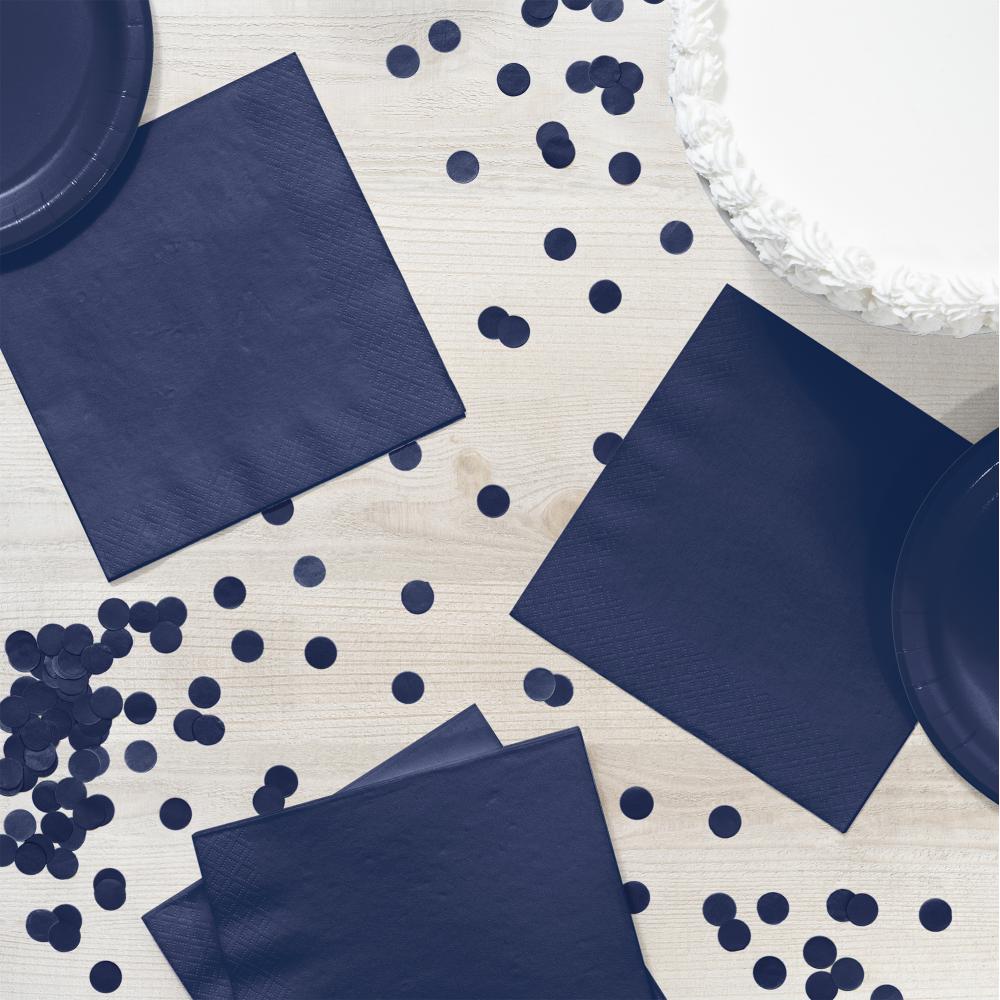 500 pc Bulk Navy Blue Luncheon Napkins 3 ply