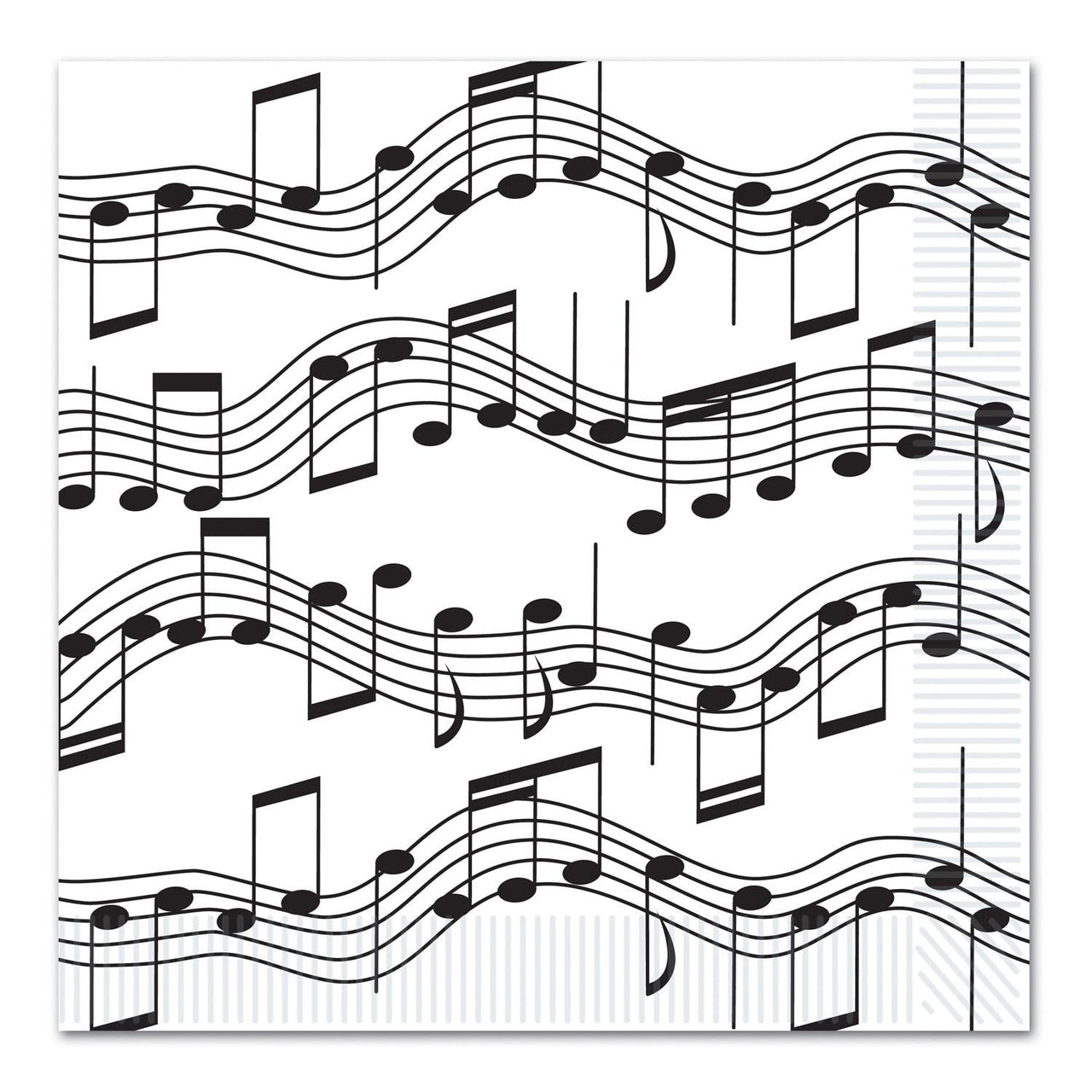 Musical Notes Party Luncheon Napkins - Bulk 192 Pack