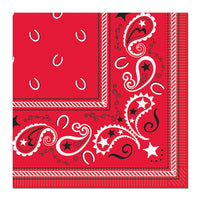 Bandana Party Luncheon Napkins - Bulk 192 Pack