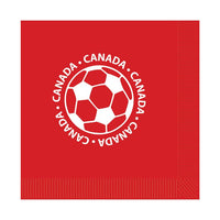 192 Pack Bulk Soccer Luncheon Napkins 2-Ply Canadian Sports