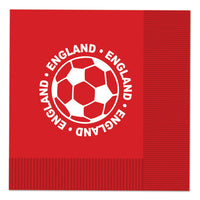 England Soccer Luncheon Napkins - 2-Ply (16 Count)