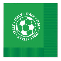 Italy Soccer Luncheon Napkins - 16 Count 2-Ply