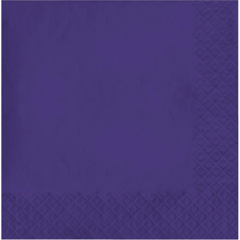 500 pc Bulk Purple Luncheon Napkins 3 ply