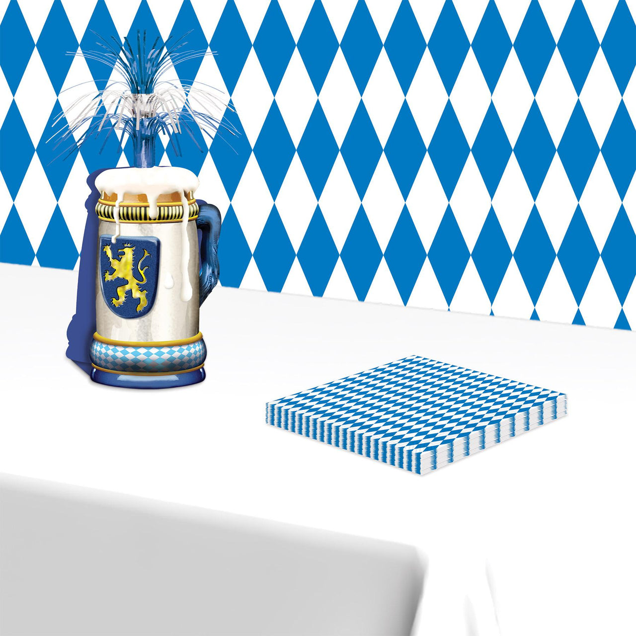 Oktoberfest Harlequin Luncheon Napkins
