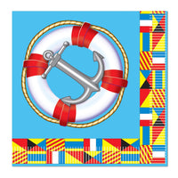 Nautical Party Luncheon Napkins - Bulk 192 Pack