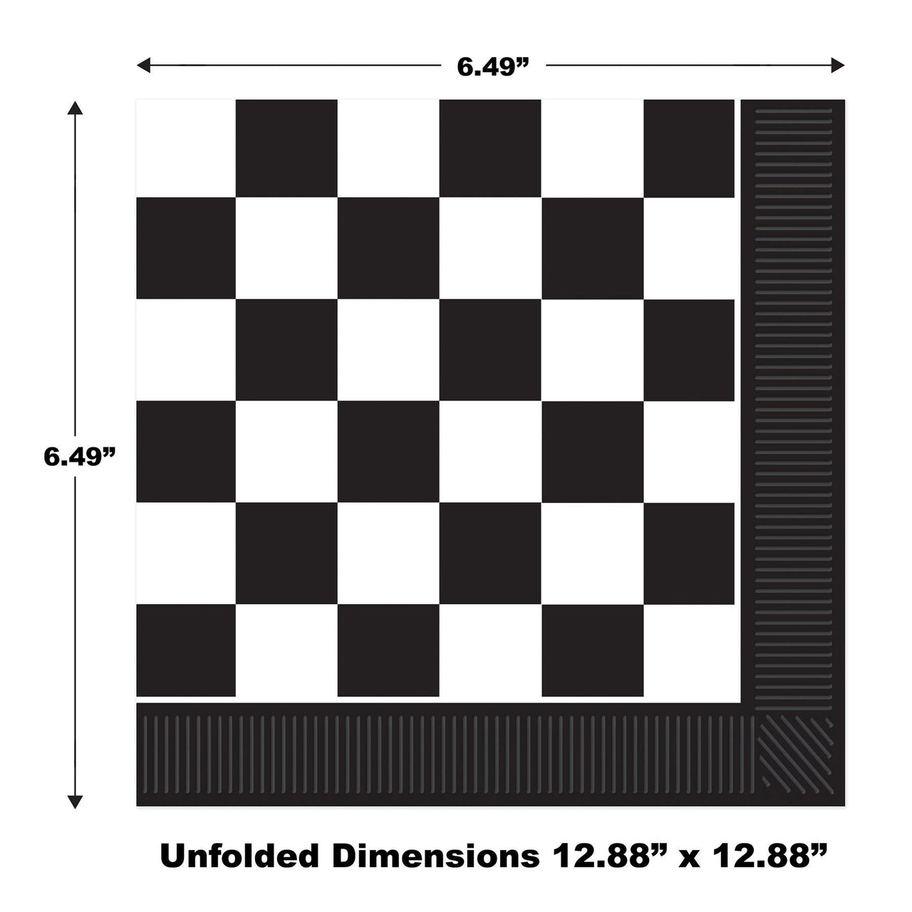 Checkered Luncheon Napkins, 