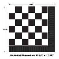 Checkered Luncheon Napkins, 