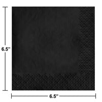 500 pc Bulk Black Velvet Luncheon Napkins 3 ply