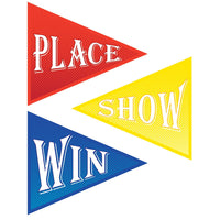 Win, Place/Show Party Cutouts - Bulk 36 Pack