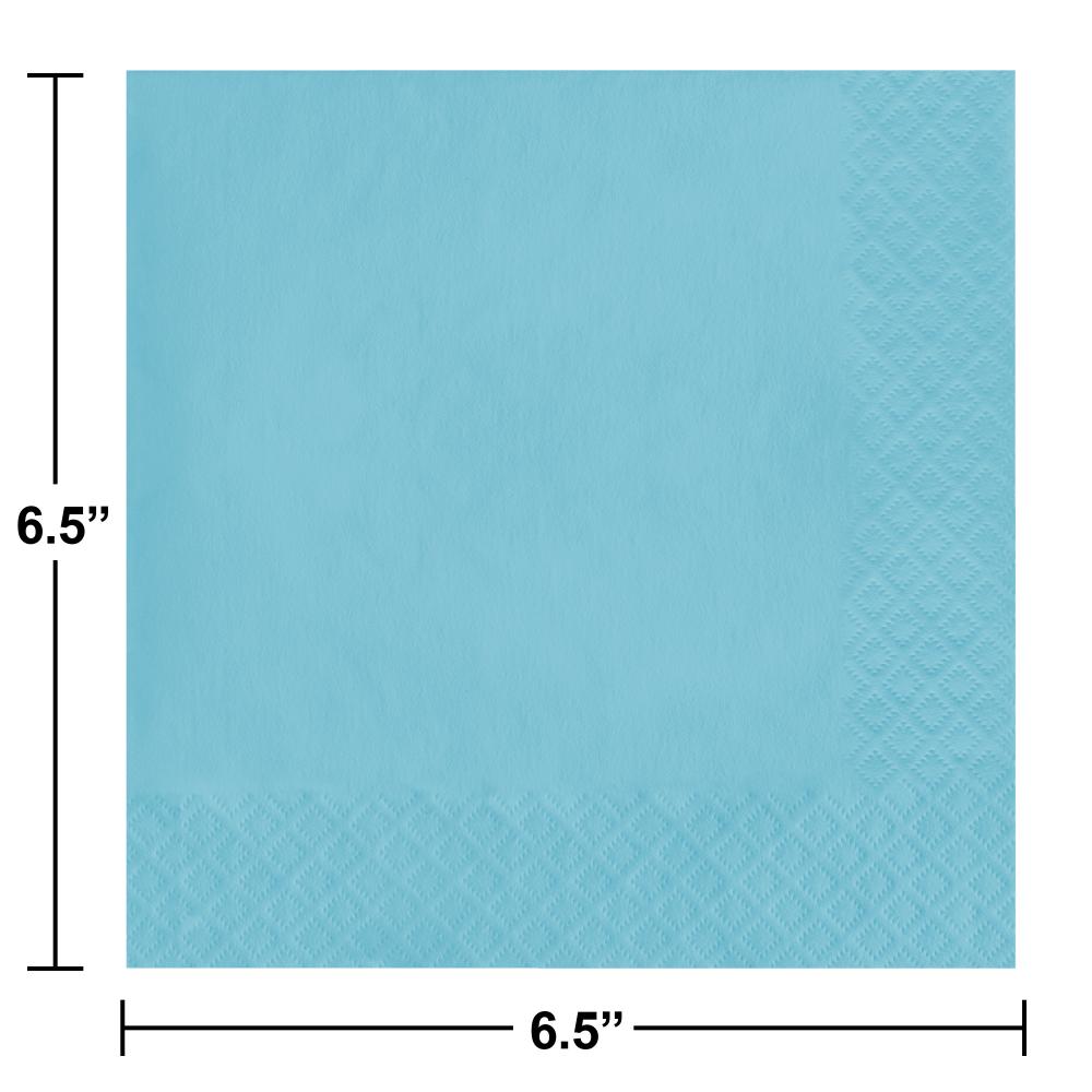 500 pc Bulk Pastel Blue Luncheon Napkins 3 ply