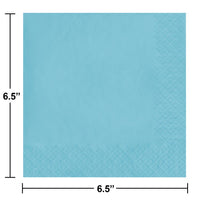 500 pc Bulk Pastel Blue Luncheon Napkins 3 ply