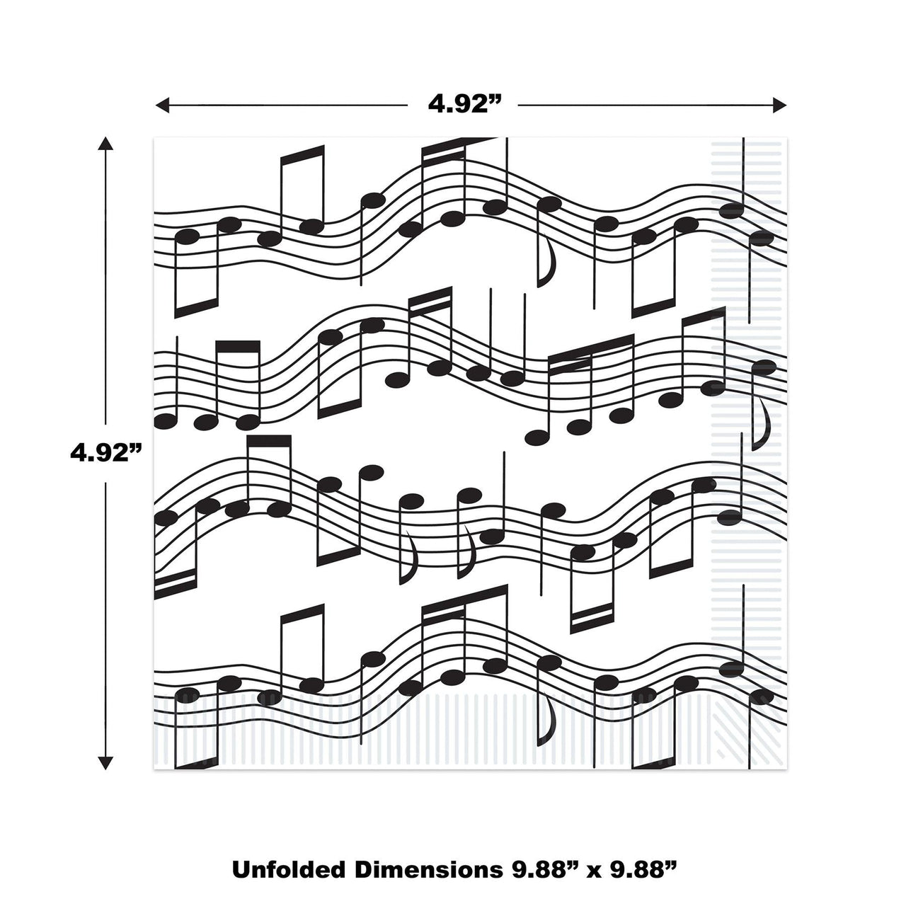 Musical Notes Beverage Napkins