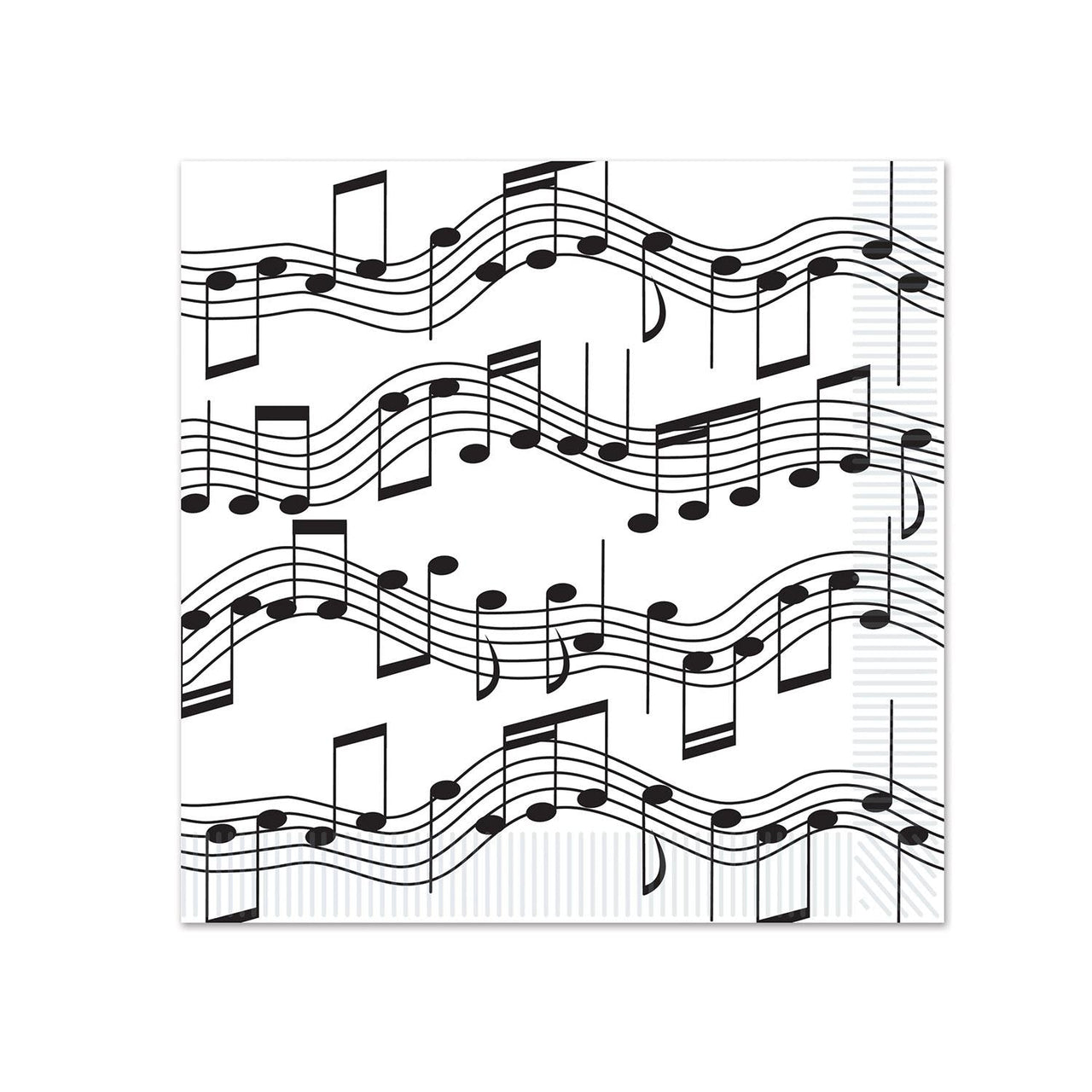 Musical Notes Party Beverage Napkins - Bulk 192 Pack