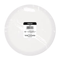 Bulk Pewter Paper Plates (Case of 96) by Beistle