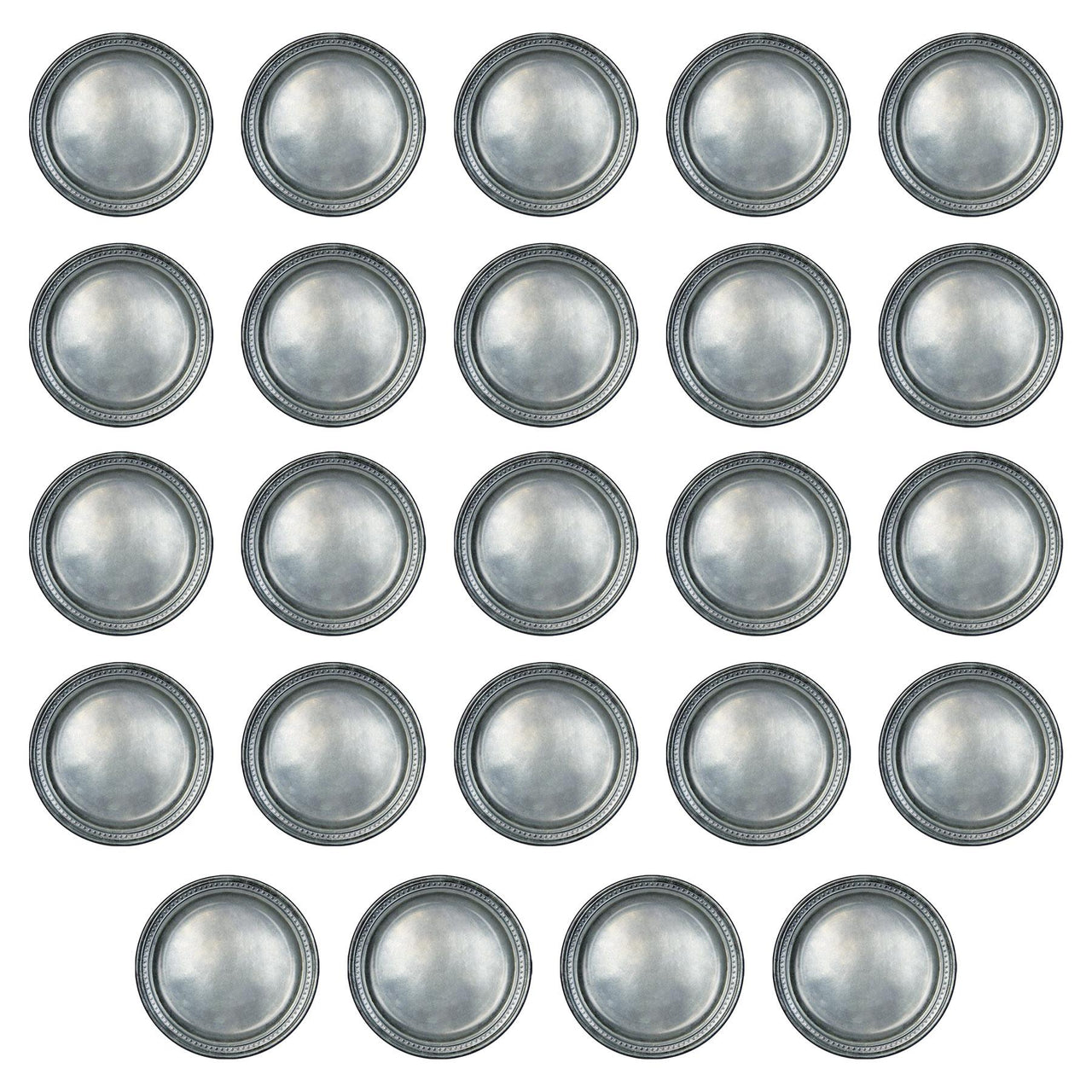 Bulk Pewter Paper Plates (Case of 96) by Beistle