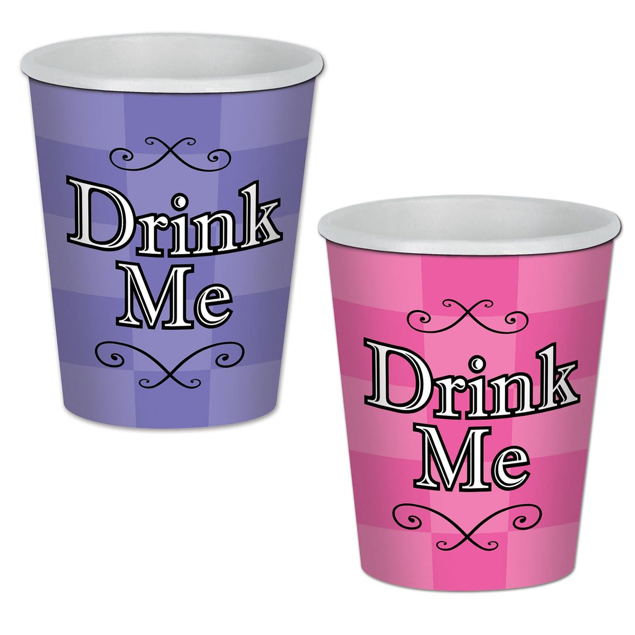 Alice In Wonderland Party Beverage Cups - Bulk 96 Pack