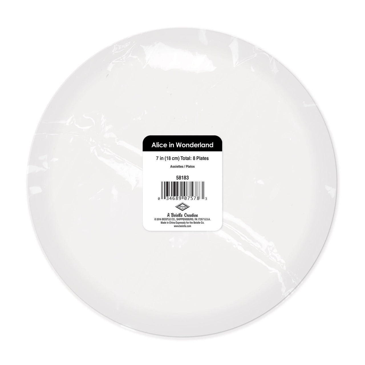 Alice In Wonderland Plates, party supplies, decorations, The Beistle Company, Alice In Wonderland, Bulk, Other Party Themes, Alice in Wonderland