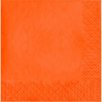 500 pc Bulk Sunkissed Orange Luncheon Napkins 3 ply