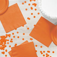 500 pc Bulk Sunkissed Orange Luncheon Napkins 3 ply