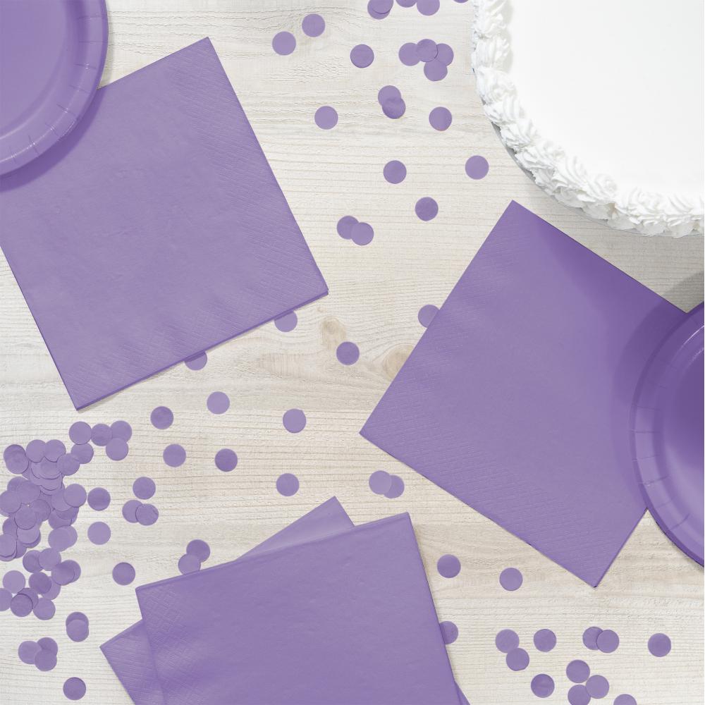 500 pc Bulk Luscious Lavender Luncheon Napkins 3 ply