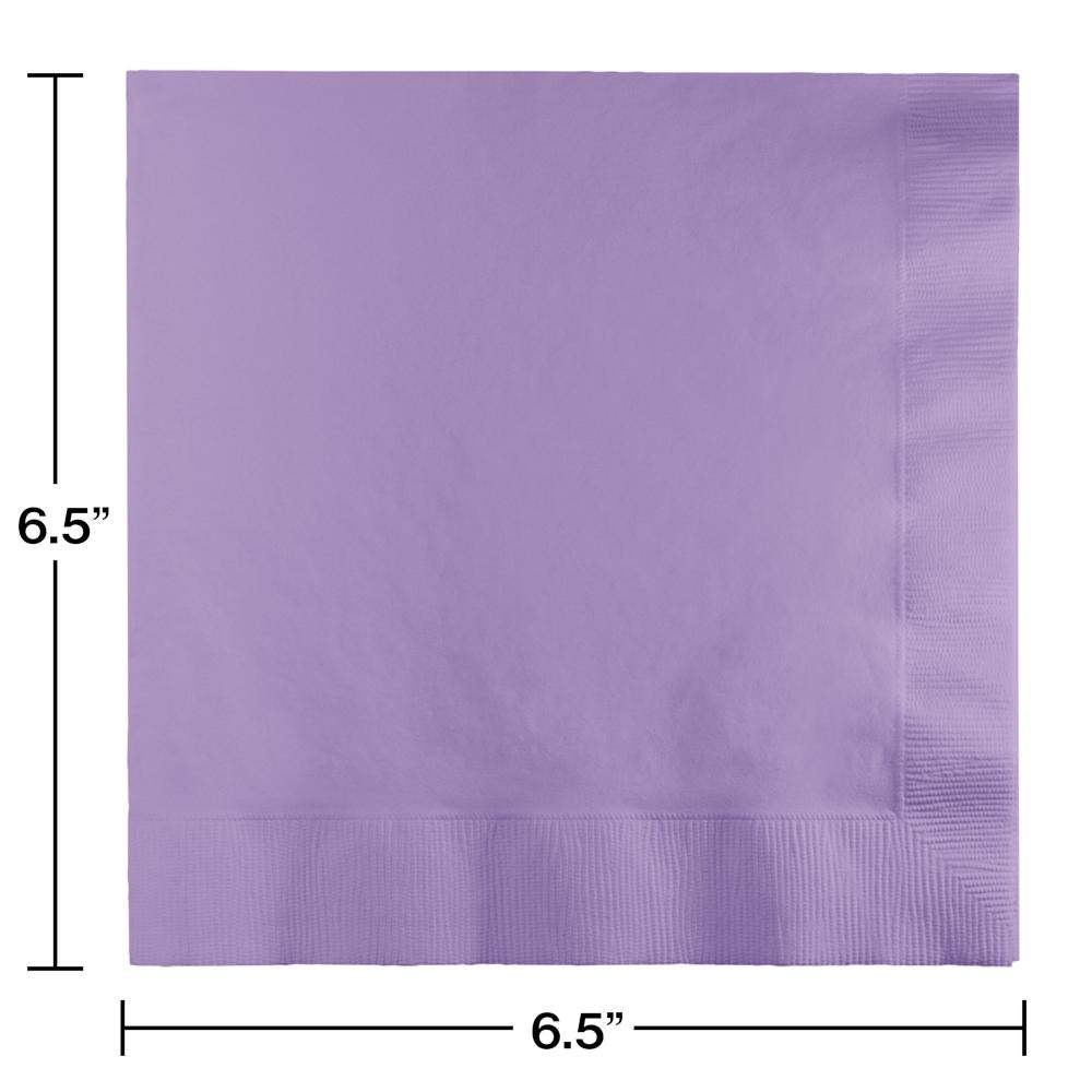 500 pc Bulk Luscious Lavender Luncheon Napkins 3 ply