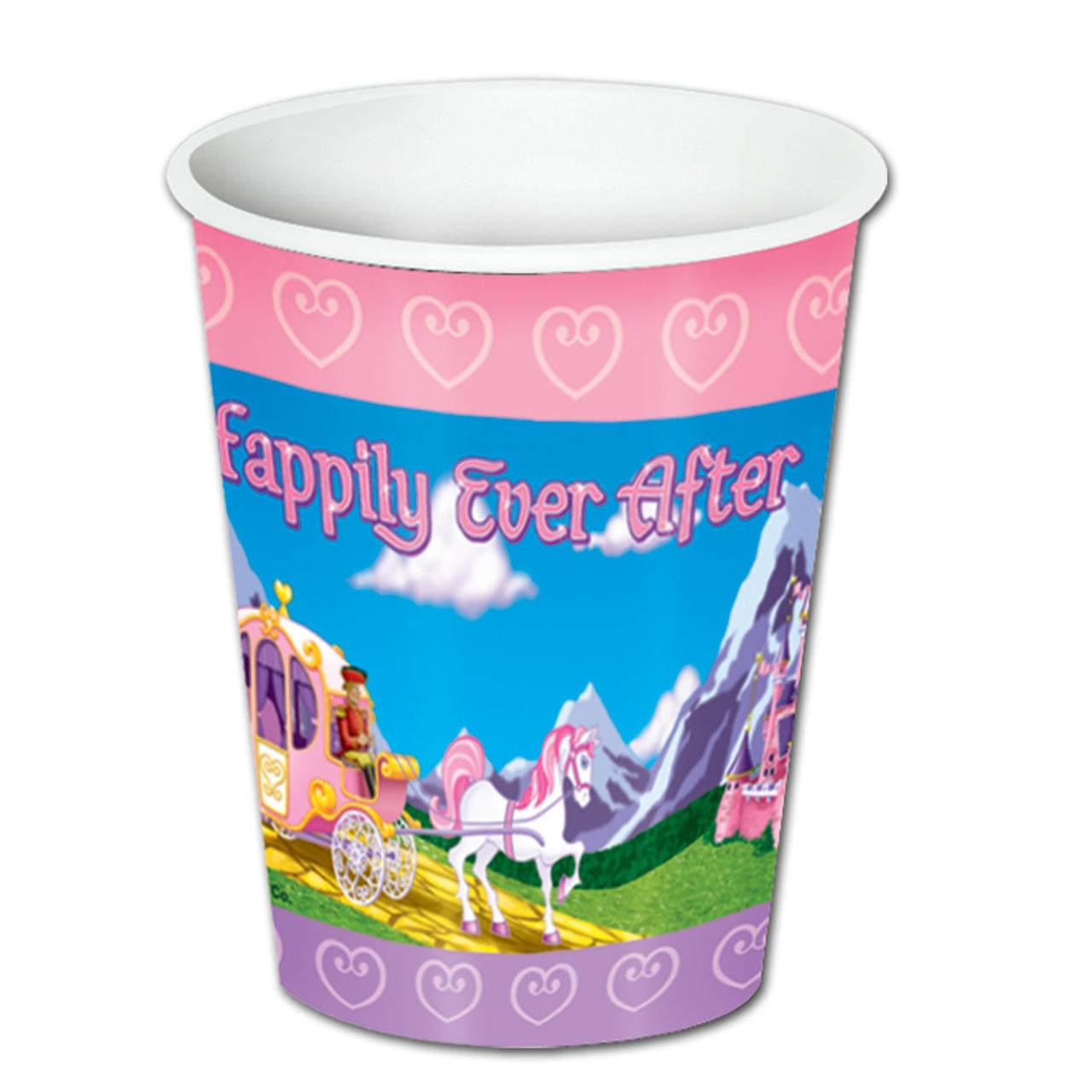 Princess Party Beverage Cups - Bulk 96 Pack