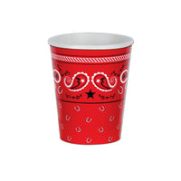 Bandana Party Beverage Cups - Bulk 96 Pack