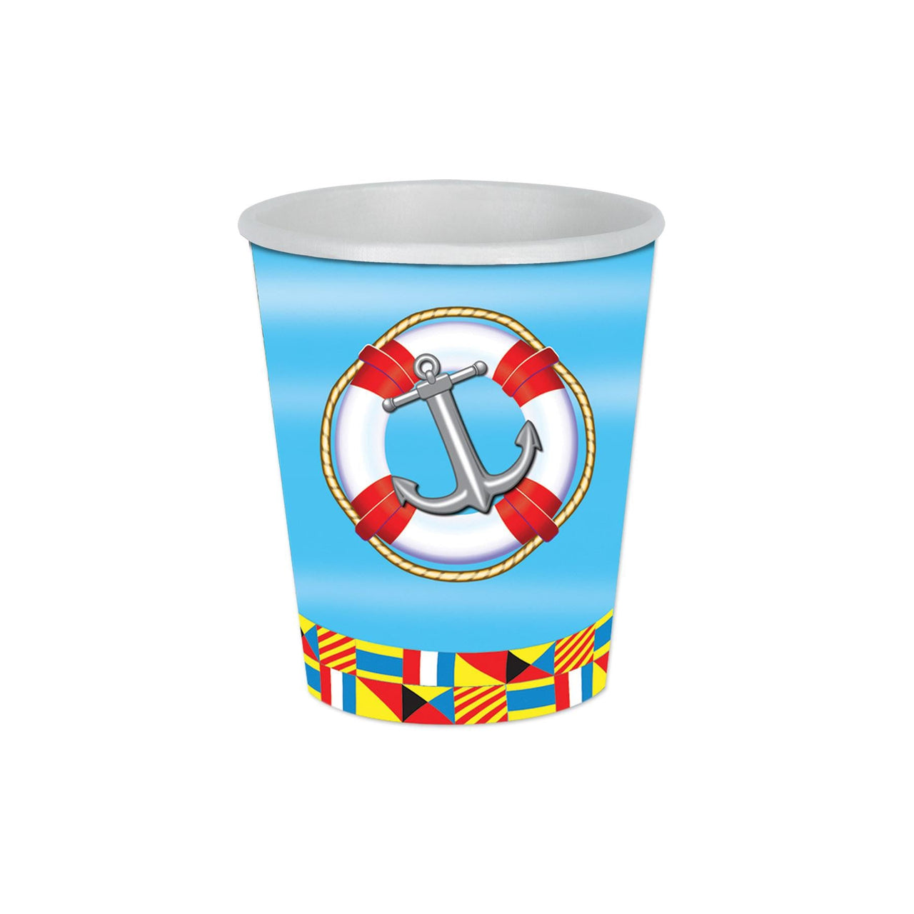Nautical Party Beverage Cups - Bulk 96 Pack