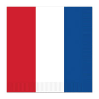 Red - White/Blue Luncheon Napkins - Bulk 192 Pack
