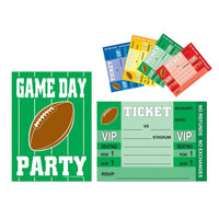 Game Day Football Party Invitations - Bulk 96 Pack